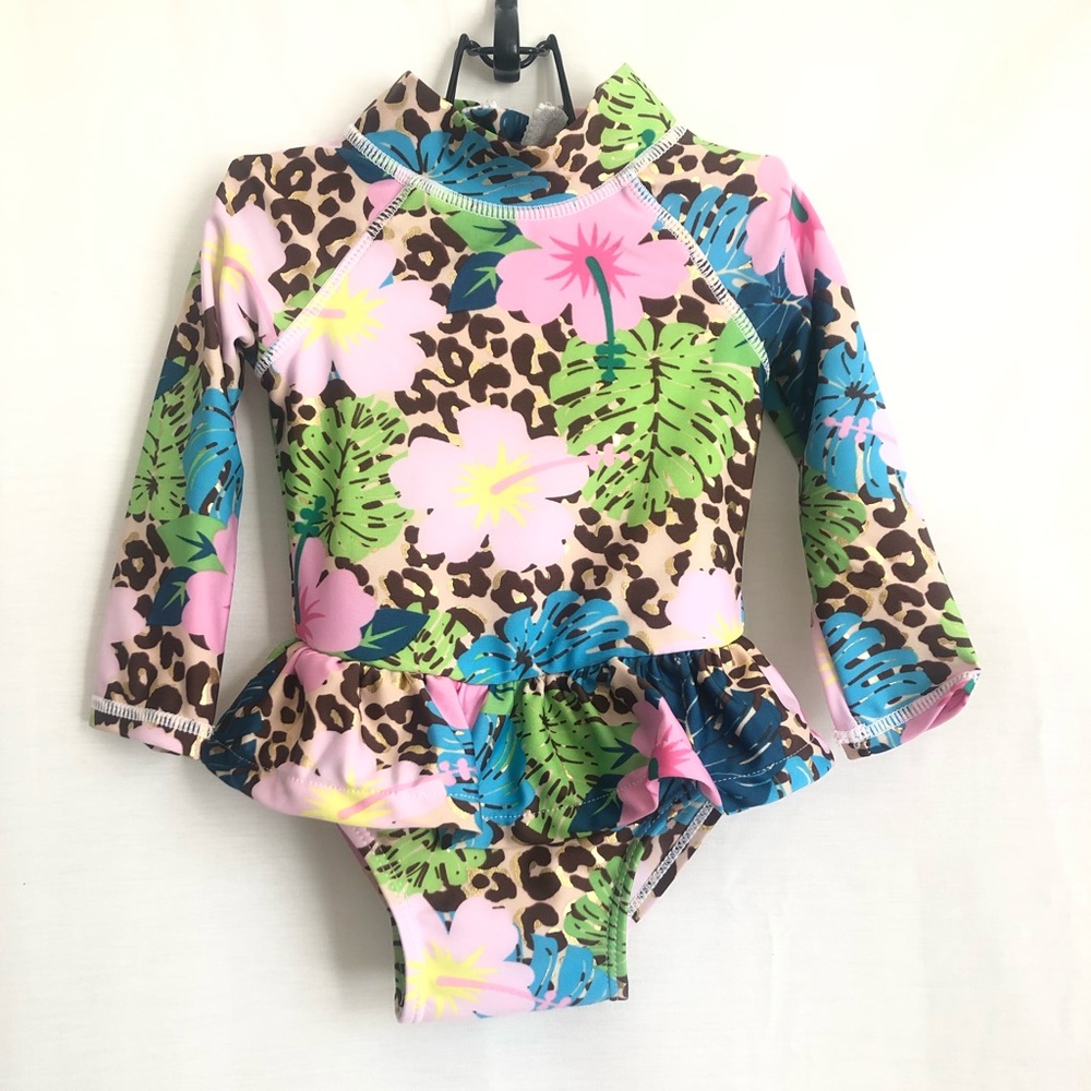 Flapdoodles long sleeve swim suit